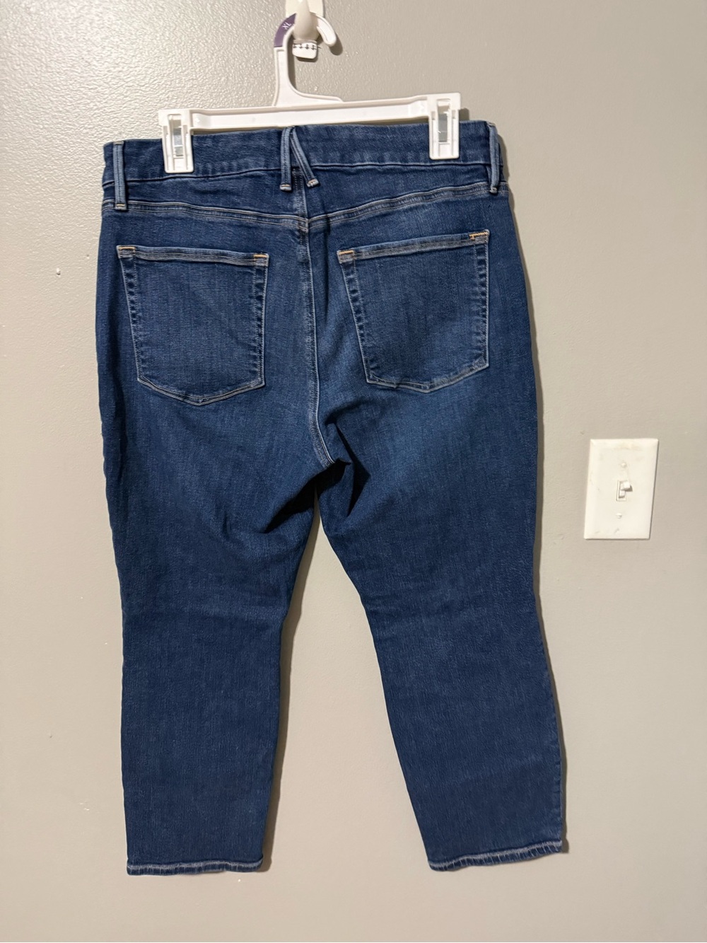 Good American Good Petite Straight Jeans Dark Wash Size 14/32 - Picture 5 of 6